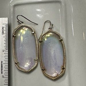 Kendra Scott Elle Dichroic Glass gold Earrings